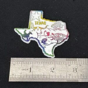Texas Magnet. Texas Shape. White. Cowboy. Cattle. Armadillo. Rubber. Rainbow...